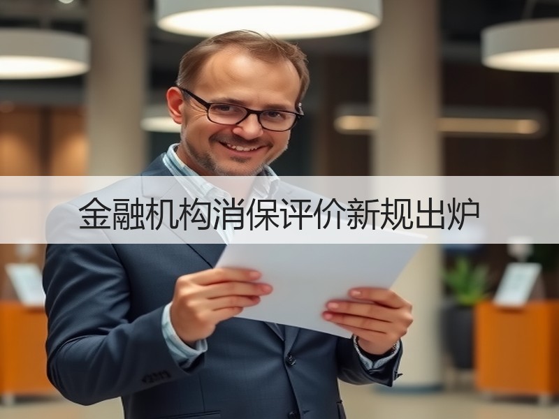 金融机构消保评价新规出炉