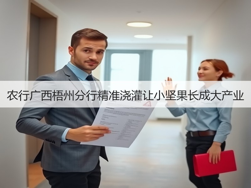 农行广西梧州分行精准浇灌让小坚果长成大产业
