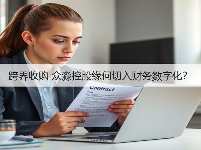 跨界收购 众淼控股缘何切入财务数字化？(图1)
