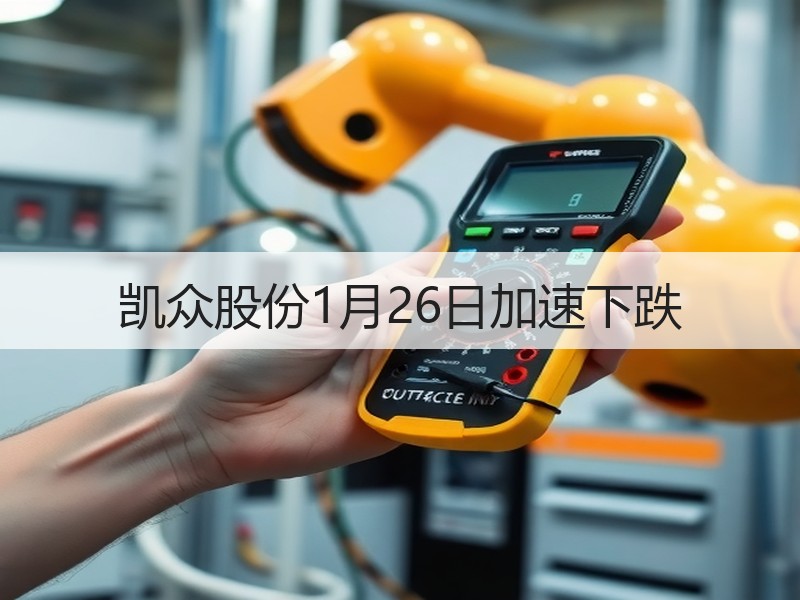 凯众股份1月26日加速下跌