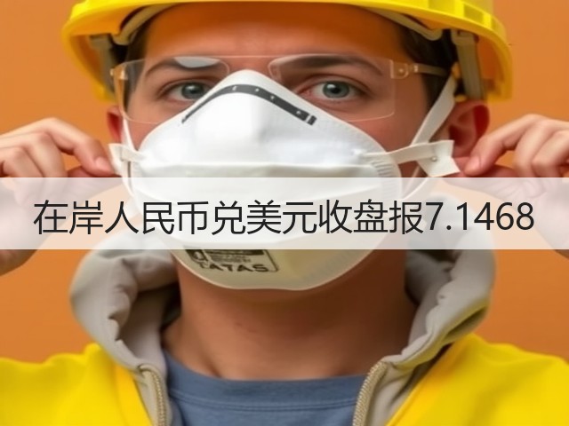 在岸人民币兑美元收盘报7.1468(图1)