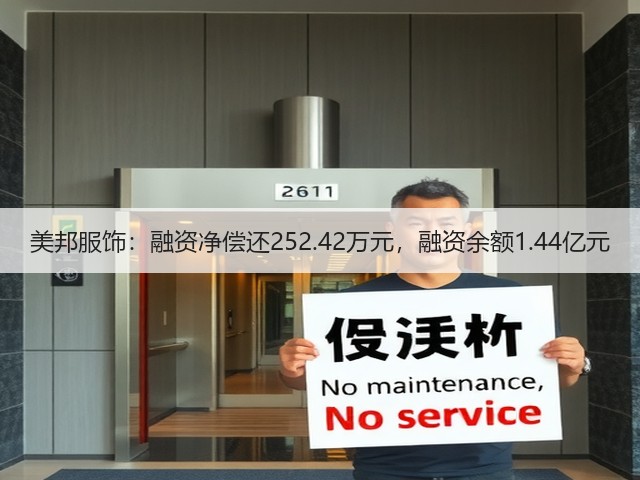 美邦服饰：融资净偿还252.42万元，融资余额1.44亿元(图2)