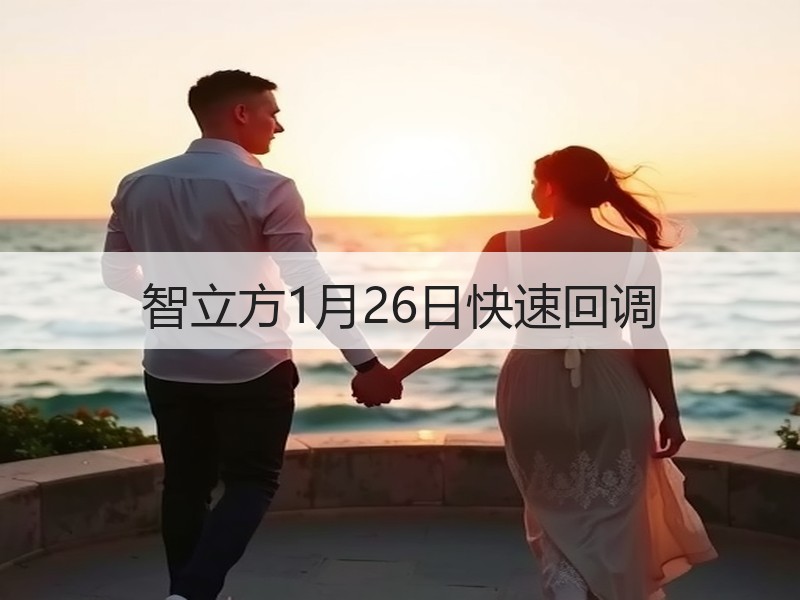 智立方1月26日快速回调
