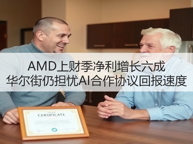 AMD上财季净利增长六成 华尔街仍担忧AI合作协议回报速度(图1)