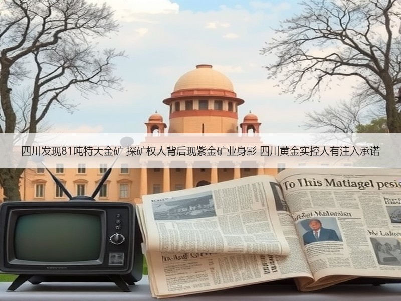四川发现81吨特大金矿 探矿权人背后现紫金矿业身影 四川黄金实控人有注入承诺