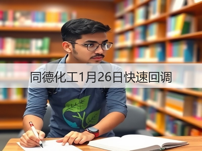 同德化工1月26日快速回调