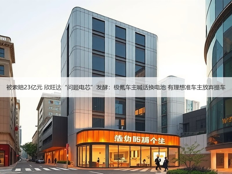 被索赔23亿元 欣旺达“问题电芯”发酵：极氪车主喊话换电池 有理想准车主放弃提车