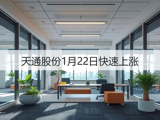 天通股份1月22日快速上涨(图2)