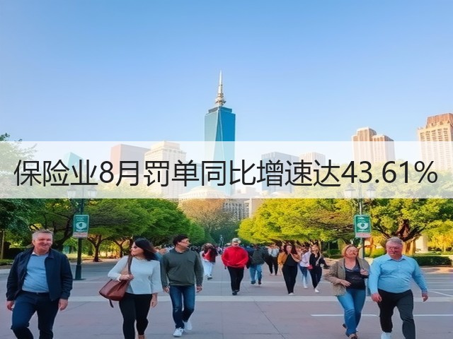 保险业8月罚单同比增速达43.61%(图1) 保险业8月罚单同比增速达43.61%(图1)