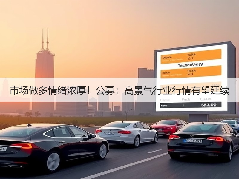 市场做多情绪浓厚！公募：高景气行业行情有望延续