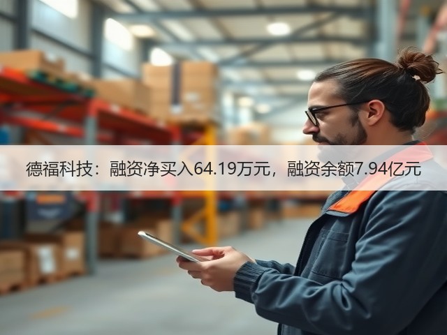 德福科技:融资净买入64.19万元,融资余额7.94亿元(图1) 德福科技:融资净买入64.19万元,融资余额7.94亿元(图1)