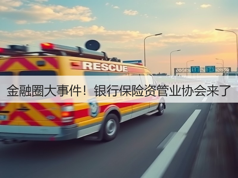 金融圈大事件！银行保险资管业协会来了