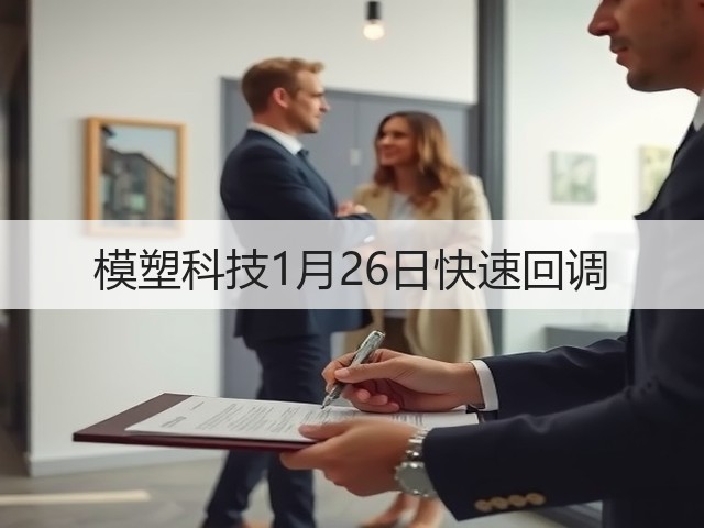 模塑科技1月26日快速回调(图1) 模塑科技1月26日快速回调(图1)