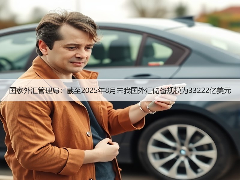 国家外汇管理局：截至2025年8月末我国外汇储备规模为33222亿美元