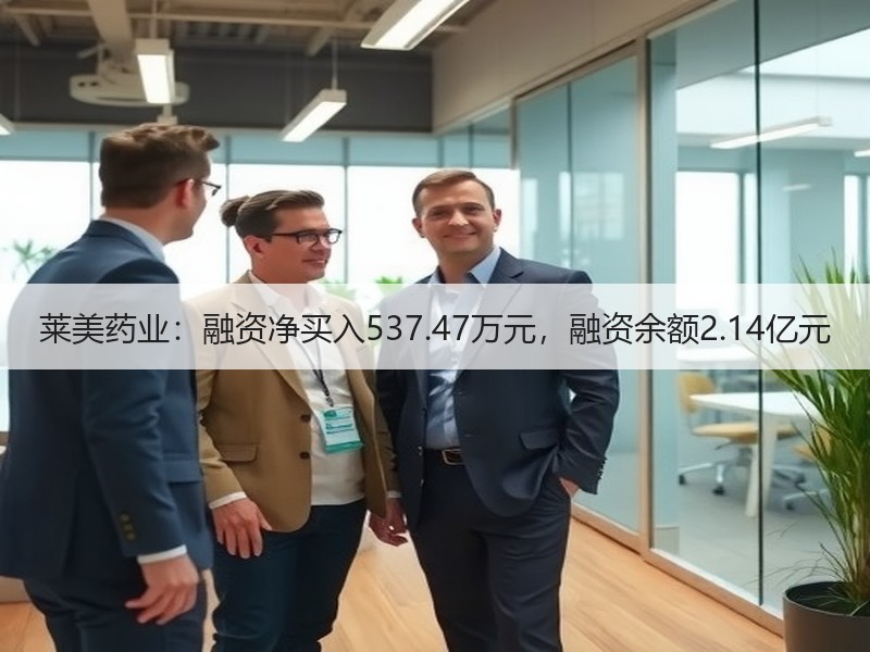 莱美药业：融资净买入537.47万元，融资余额2.14亿元