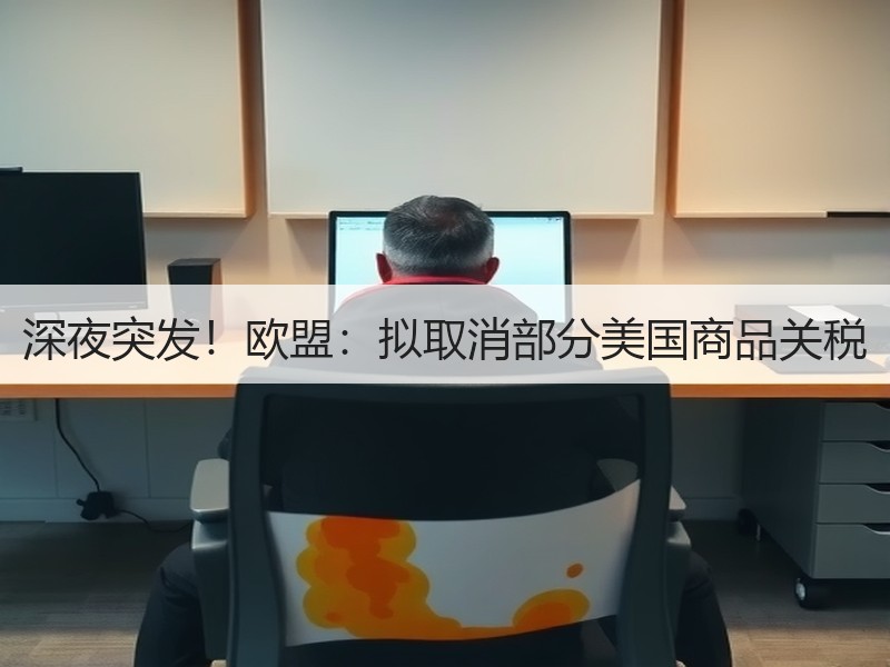 深夜突发！欧盟：拟取消部分美国商品关税