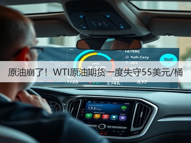 原油崩了!WTI原油期货一度失守55美元/桶(图1) 原油崩了!WTI原油期货一度失守55美元/桶(图1)