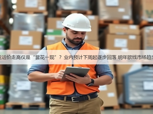 空运运价走高仅是“昙花一现”?业内预计下周起逐步回落 明年欧线市场趋悲观(图1) 空运运价走高仅是“昙花一现”?业内预计下周起逐步回落 明年欧线市场趋悲观(图1)