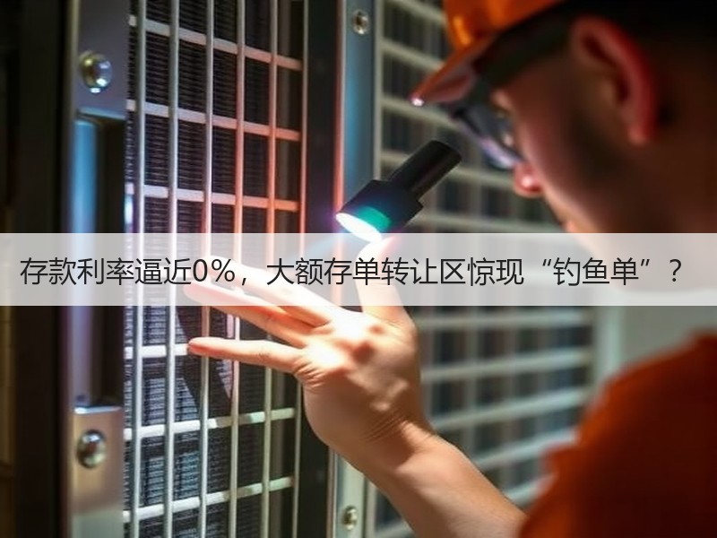 存款利率逼近0％，大额存单转让区惊现“钓鱼单”？