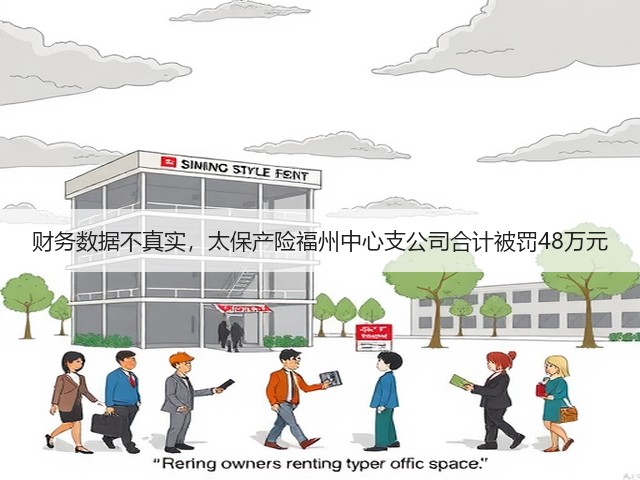 财务数据不真实，太保产险福州中心支公司合计被罚48万元(图1)