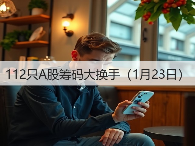 112只A股筹码大换手（1月23日）(图1)