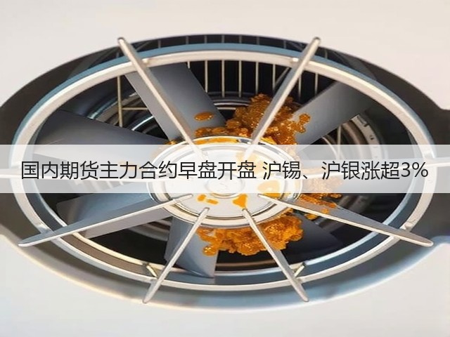 国内期货主力合约早盘开盘 沪锡、沪银涨超3%(图2)