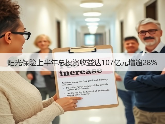 阳光保险上半年总投资收益达107亿元增逾28%(图1) 阳光保险上半年总投资收益达107亿元增逾28%(图1)