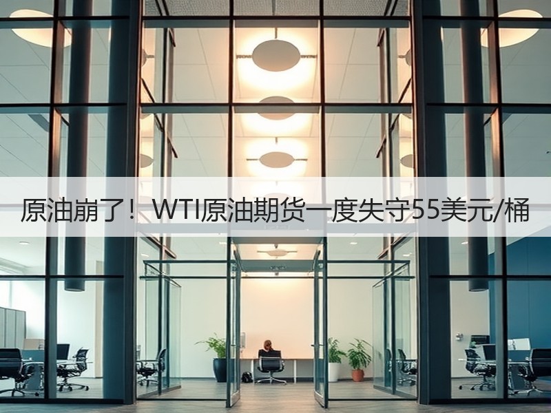 原油崩了！WTI原油期货一度失守55美元/桶