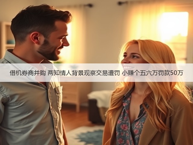 借机券商并购 两知情人背景观察交易遭罚 小赚个五六万罚款50万(图1) 借机券商并购 两知情人背景观察交易遭罚 小赚个五六万罚款50万(图1)