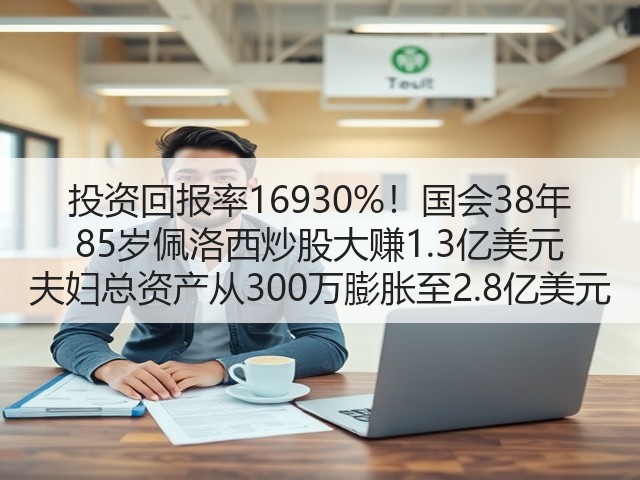 投资回报率16930%！国会38年 85岁佩洛西炒股大赚1.3亿美元 夫妇总资产从300万膨胀至2.8亿美元(图3)