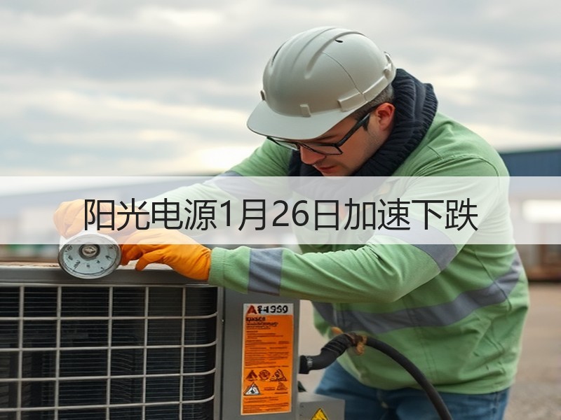 阳光电源1月26日加速下跌