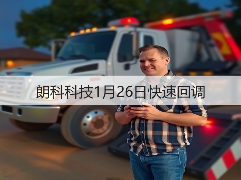 朗科科技1月26日快速回调