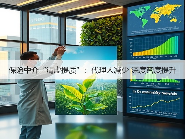 保险中介“清虚提质”:代理人减少 深度密度提升(图1) 保险中介“清虚提质”:代理人减少 深度密度提升(图1)