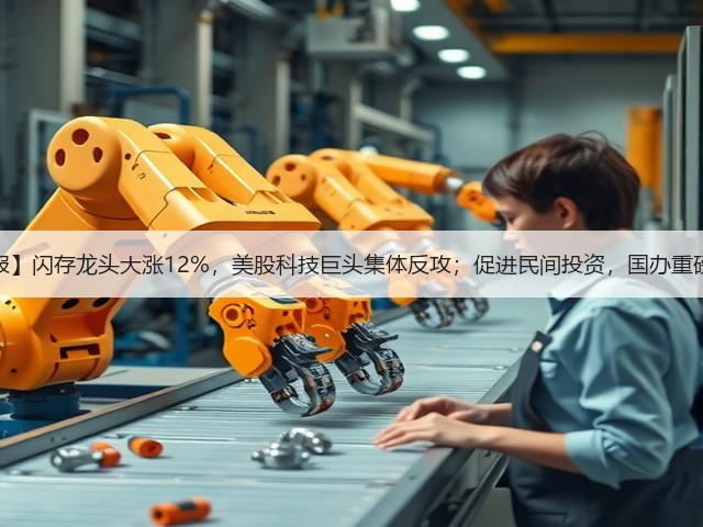 【早报】闪存龙头大涨12%,美股科技巨头集体反攻;促进民间投资,国办重磅发文(图1) 【早报】闪存龙头大涨12%,美股科技巨头集体反攻;促进民间投资,国办重磅发文(图1)
