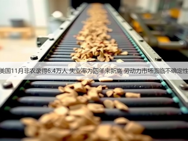 美国11月非农录得6.4万人 失业率为四年来新高 劳动力市场面临不确定性(图2)