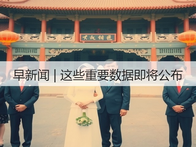 早新闻 | 这些重要数据即将公布(图1) 早新闻 | 这些重要数据即将公布(图1)
