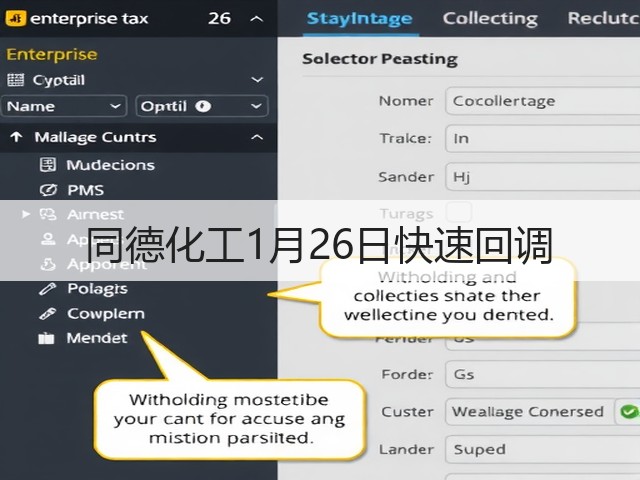 同德化工1月26日快速回调(图2) 同德化工1月26日快速回调(图2)