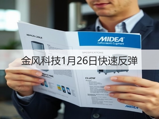 金风科技1月26日快速反弹(图3) 金风科技1月26日快速反弹(图3)