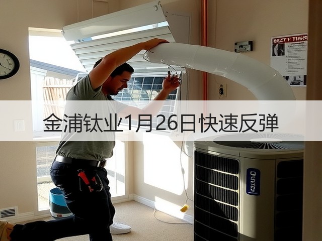 金浦钛业1月26日快速反弹(图2)