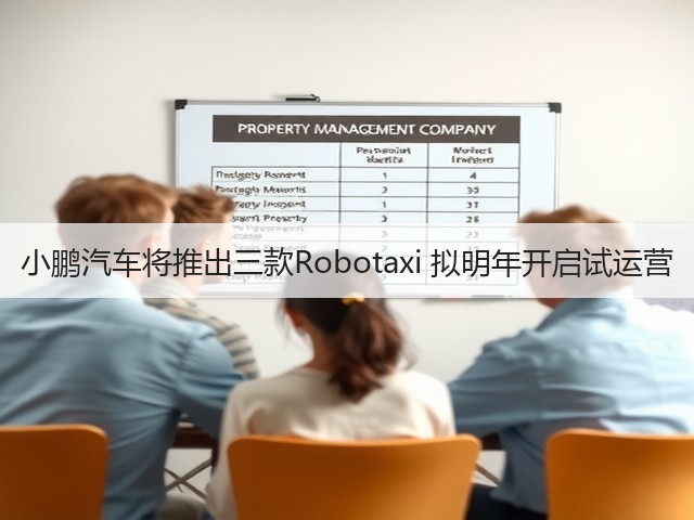 小鹏汽车将推出三款Robotaxi 拟明年开启试运营(图1) 小鹏汽车将推出三款Robotaxi 拟明年开启试运营(图1)