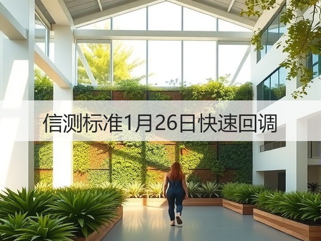 信测标准1月26日快速回调(图3) 信测标准1月26日快速回调(图3)
