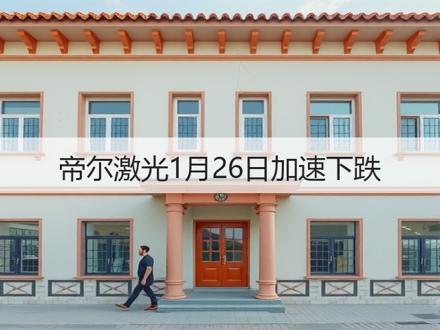 帝尔激光1月26日加速下跌(图1) 帝尔激光1月26日加速下跌(图1)