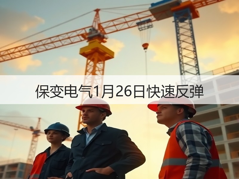 保变电气1月26日快速反弹
