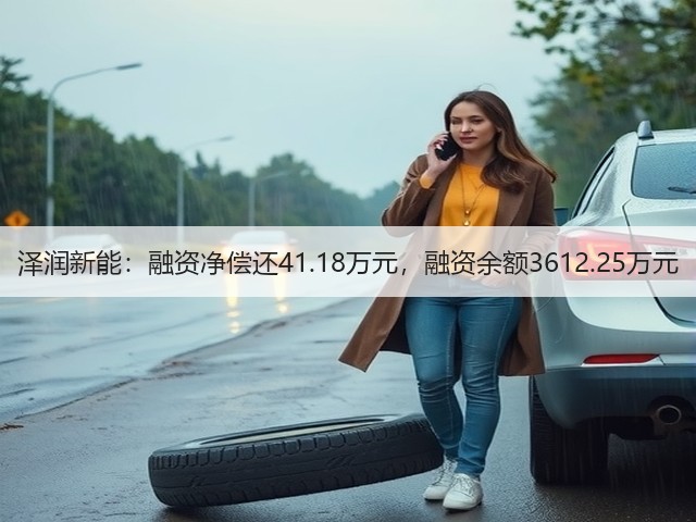 泽润新能:融资净偿还41.18万元,融资余额3612.25万元(图1) 泽润新能:融资净偿还41.18万元,融资余额3612.25万元(图1)