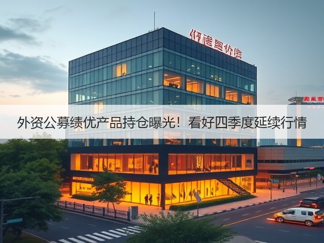外资公募绩优产品持仓曝光!看好四季度延续行情(图3) 外资公募绩优产品持仓曝光!看好四季度延续行情(图3)