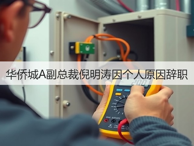 华侨城A副总裁倪明涛因个人原因辞职(图1) 华侨城A副总裁倪明涛因个人原因辞职(图1)