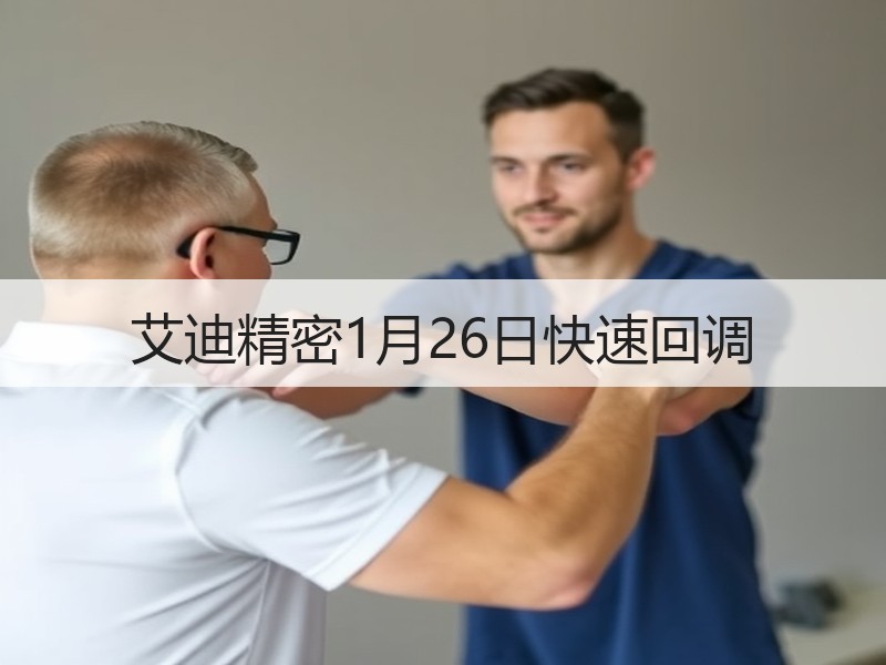 艾迪精密1月26日快速回调