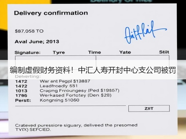 编制虚假财务资料!中汇人寿开封中心支公司被罚(图3) 编制虚假财务资料!中汇人寿开封中心支公司被罚(图3)