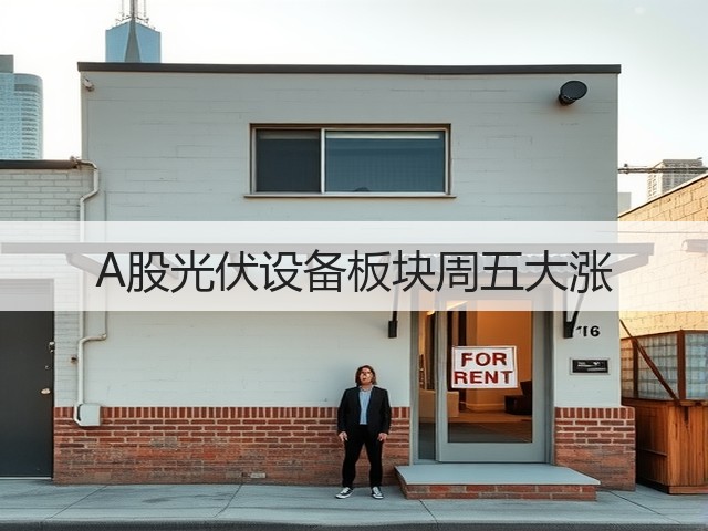 A股光伏设备板块周五大涨(图2) A股光伏设备板块周五大涨(图2)