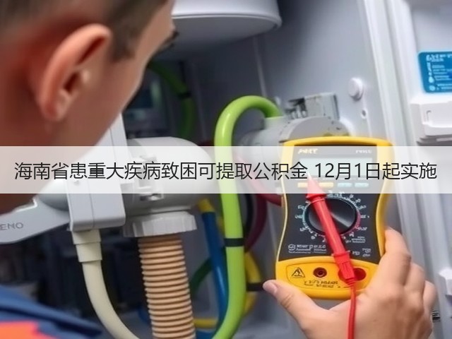 海南省患重大疾病致困可提取公积金 12月1日起实施(图3) 海南省患重大疾病致困可提取公积金 12月1日起实施(图3)